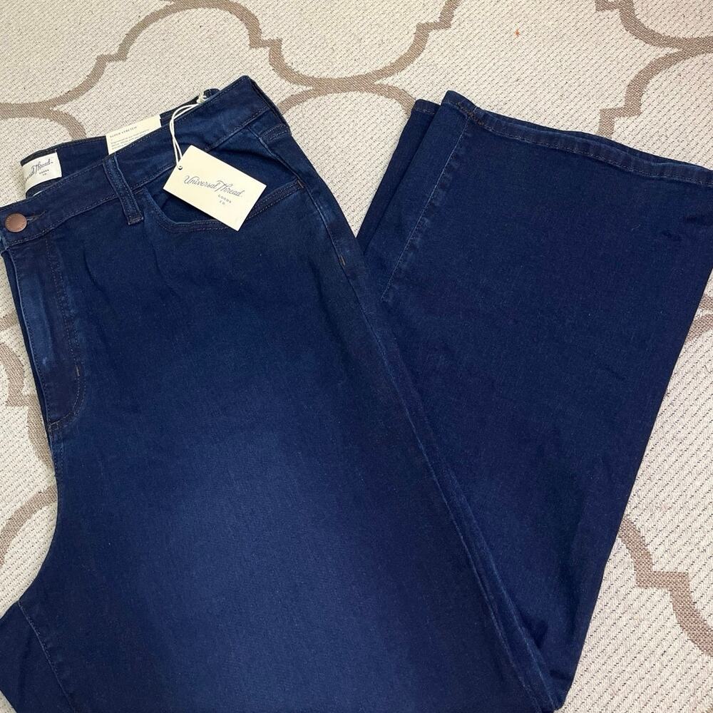 Universal Thread High Rise Ankle Bootcut Dark Blue Jeans, Size 20, NWT